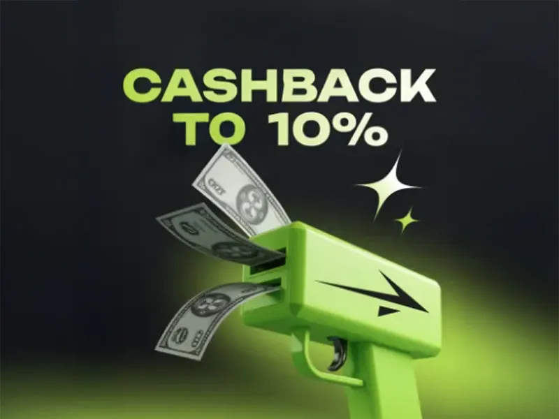Up to 10% cashback every week